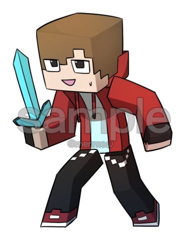 マインクラフト デフォルメ イラスト制作依頼はタノムノ マインクラフト デフォルメ イラスト制作依頼はタノムノ