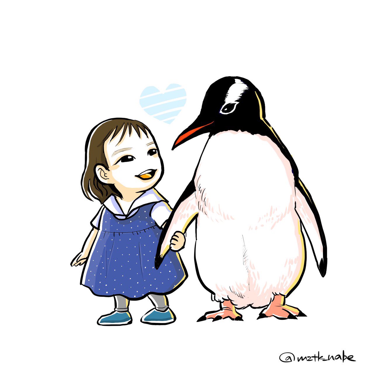 大好きなペンギンさんと一緒に イラスト制作依頼はタノムノ